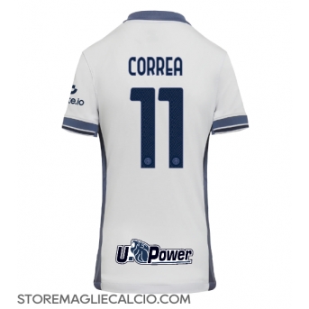 Inter Milan Joaquin Correa #11 Maglia Gara Trasferta Repliche 2024-25 Donna Maniche Corte